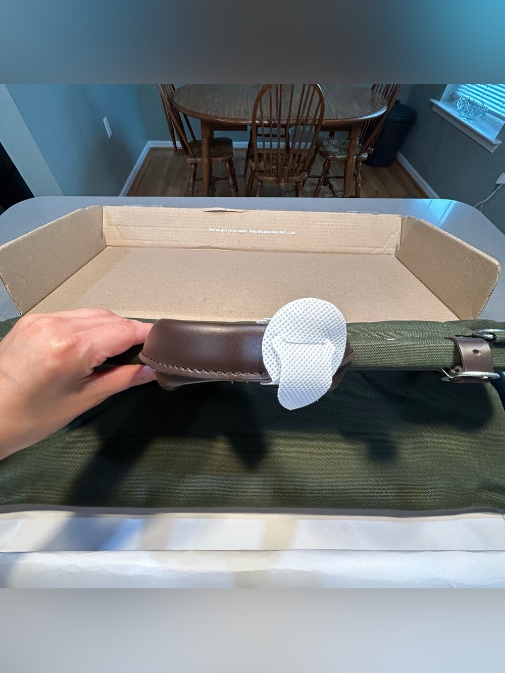 Canvas Weekender Duffel Bag - Olive Green - Picture 8 of 11